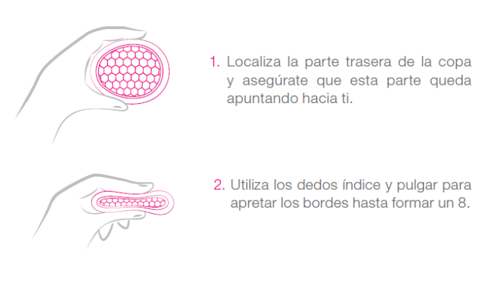 Como insertar la copa menstrual plana Ziggy