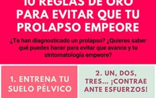 Que hacer para que no empeore un prolapso